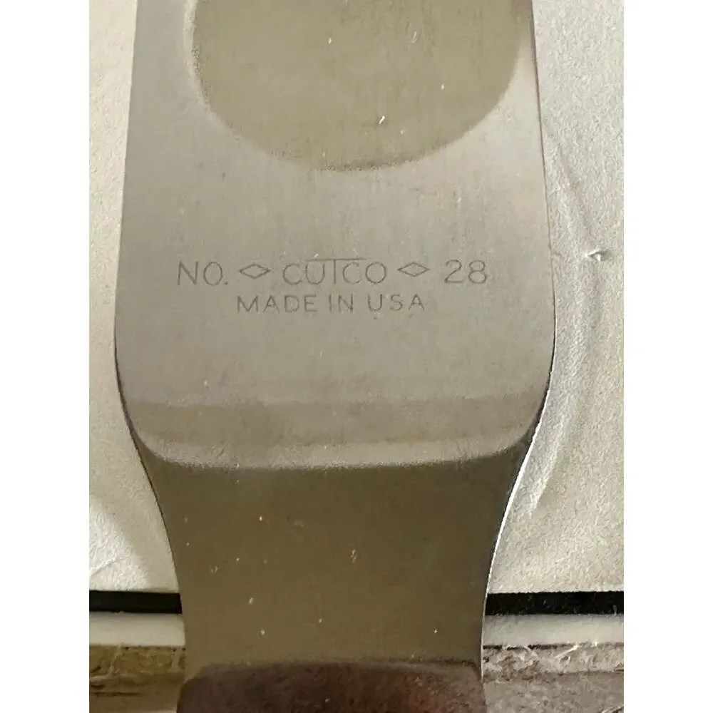 VTG Cutco No. 28 Spatula Spreader Knife Classic Brown Handle